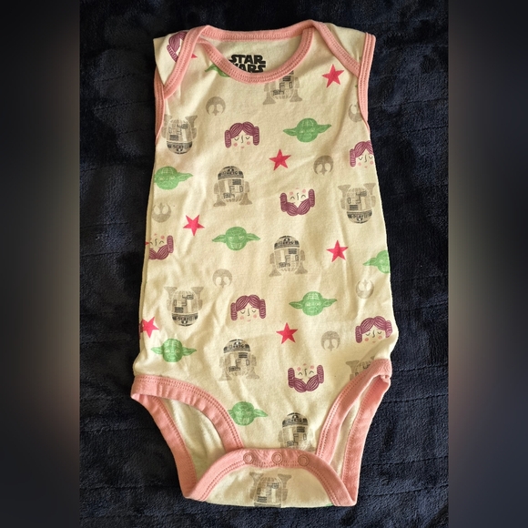 Star Wars Princess Tiny Rebel Onesie 5 Pack 24 M - Picture 3 of 12